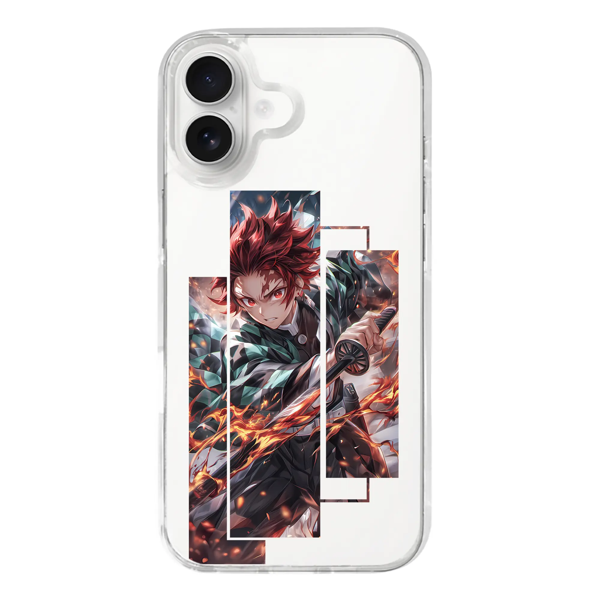 鬼滅の刃 グッズ,竈門 炭治郎 - iPhone 17シリーズ 透明スマホケース – 薄型・耐衝撃・精密フィット保護カバー